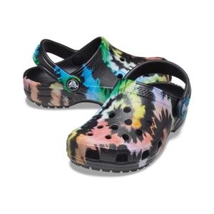 Kids youth unisex crocs classic tie dye NWT